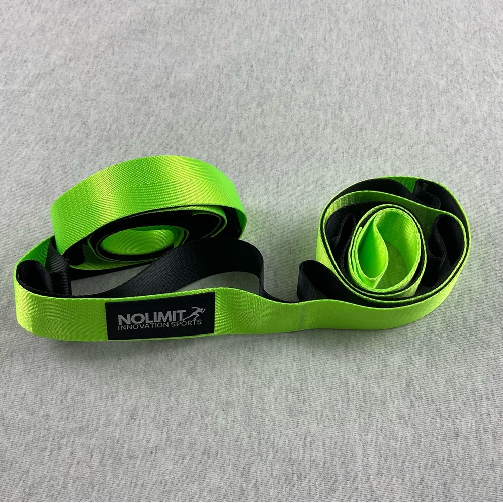 No Limit Innovation Sports Green and Black Resistance Band Yoga Pilates durable